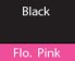 Black/ Flourescent Pink