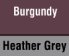 Burgundy/Heather Grey