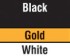 Black/Gold/White
