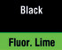 Black/Flourescent Lime
