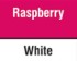 Raspberry/White