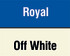 Royal/Off White