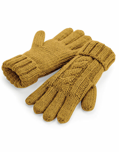 Photo of B497 Beechfield Cable Knit Melange Gloves