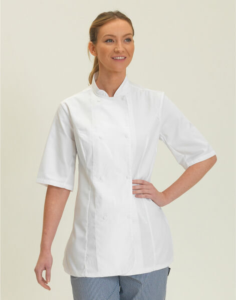 Photo of DD33S Dennys Ladies S/Sleeve Chefs Jacket