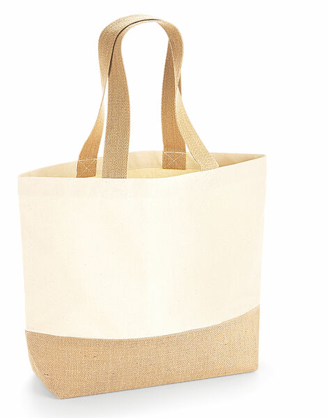 Photo of W451 Westford Mill Jute Base Canvas Tote