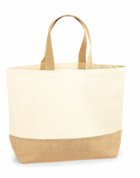 Photo of W452 Westford Mill Jute Base Canvas Tote XL