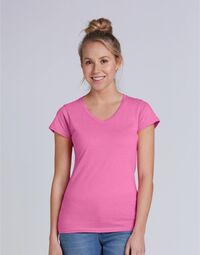photo of Ladies' Soft Style V-Neck T-Shirt - 64V00L