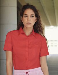 photo of Lady-Fit Short Sleeve Poplin Shirt - 65014