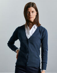 photo of Ladies' V-neck Knitted Cardigan - 715F