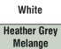 White/Heather Grey