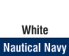White/Nautical Navy