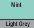 Mint/ Light Grey