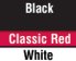 Black/Classic Red/White