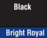 Black/bright Royal