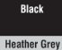 Black/heather Grey