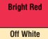 Bright Red/off White
