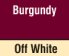 Burgundy/Off White