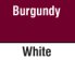 Burgundy/White