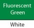 Flourescent Green/white