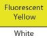 Flourescent Yellow/ White