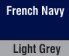 French Navy/Light Grey