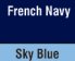 French Navy/Sky Blue