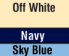 Off White/Navy/Sky