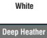 White/Deep Heather 