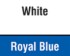 White/Royal Blue