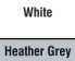 White/Heather Grey 