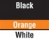 Black/Orange/White