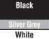 Black/Silver Grey/White