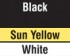 Black/Sun Yellow/White