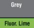Grey/ Fluoresent Lime
