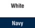 White/Navy