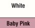 White/Baby Pink
