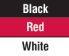 Black/Red/White