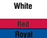 White/ Red/ Royal