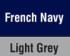 French Navy/Light Grey