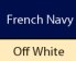 French Navy/Off White