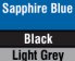 Sapphire/Black/Light Grey