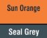 Sun Orange/ Seal Grey
