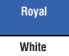 Royal Blue/White