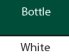 Bottle Green/ White