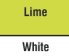 Lime/White