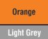 Orange/ Light Grey