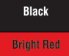Black/Bright Red