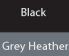 Black/Grey Heather