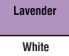 Lavender/White