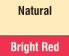 Natural/Bright Red